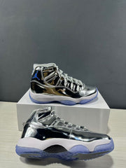 Jordan Air Jordan 11 Retro Silver High-Top Sneakers CT8012-730