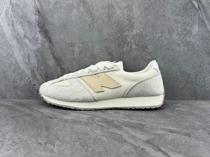 New Balance Low-Top Sneakers in Cream and Beige