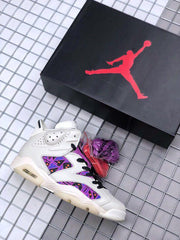 Jordan Air Jordan 6 Quai 54 White Purple Sneakers