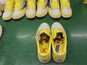 Jordan 1 Low Canary Yellow and Blue Sneakers DZ4137-700