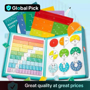 Wooden Magnetic Fraction for Grade 3+ Math Learning