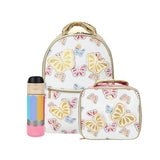Gold Butterfly Backpack Bundle (Backpack, Lunchbox & Water Bottle)