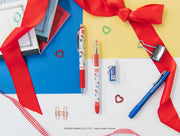Pentel Writing Essentials Pack, Hello Kitty® and Friends, Limited Edition, EnerGel, EnerGize, 0.7mm, W/Refill Lead and Small Block Erasers, 10-Pk