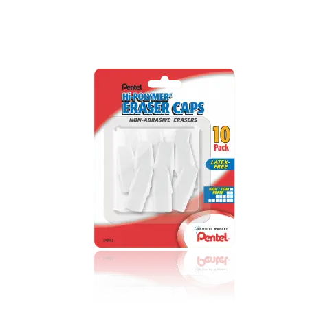Hi-Polymer® Eraser Caps Non-Abrasive Erasers