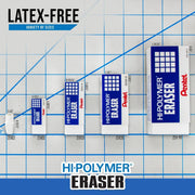 Hi-Polymer Eraser Colors - Assorted 6-Pack