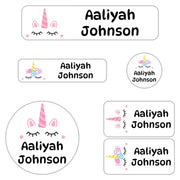 Unicorn Kindergarten Labels Pack