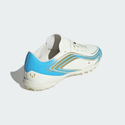 Men's Adidas F50 Messi Club Turf Soccer Cleats - Ivory / Semi Blue Burst / Icey Blue