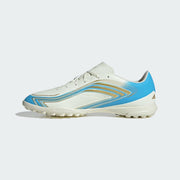 Men's Adidas F50 Messi Club Turf Soccer Cleats - Ivory / Semi Blue Burst / Icey Blue