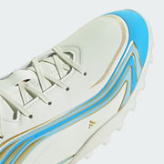 Men's Adidas F50 Messi Club Turf Soccer Cleats - Ivory / Semi Blue Burst / Icey Blue