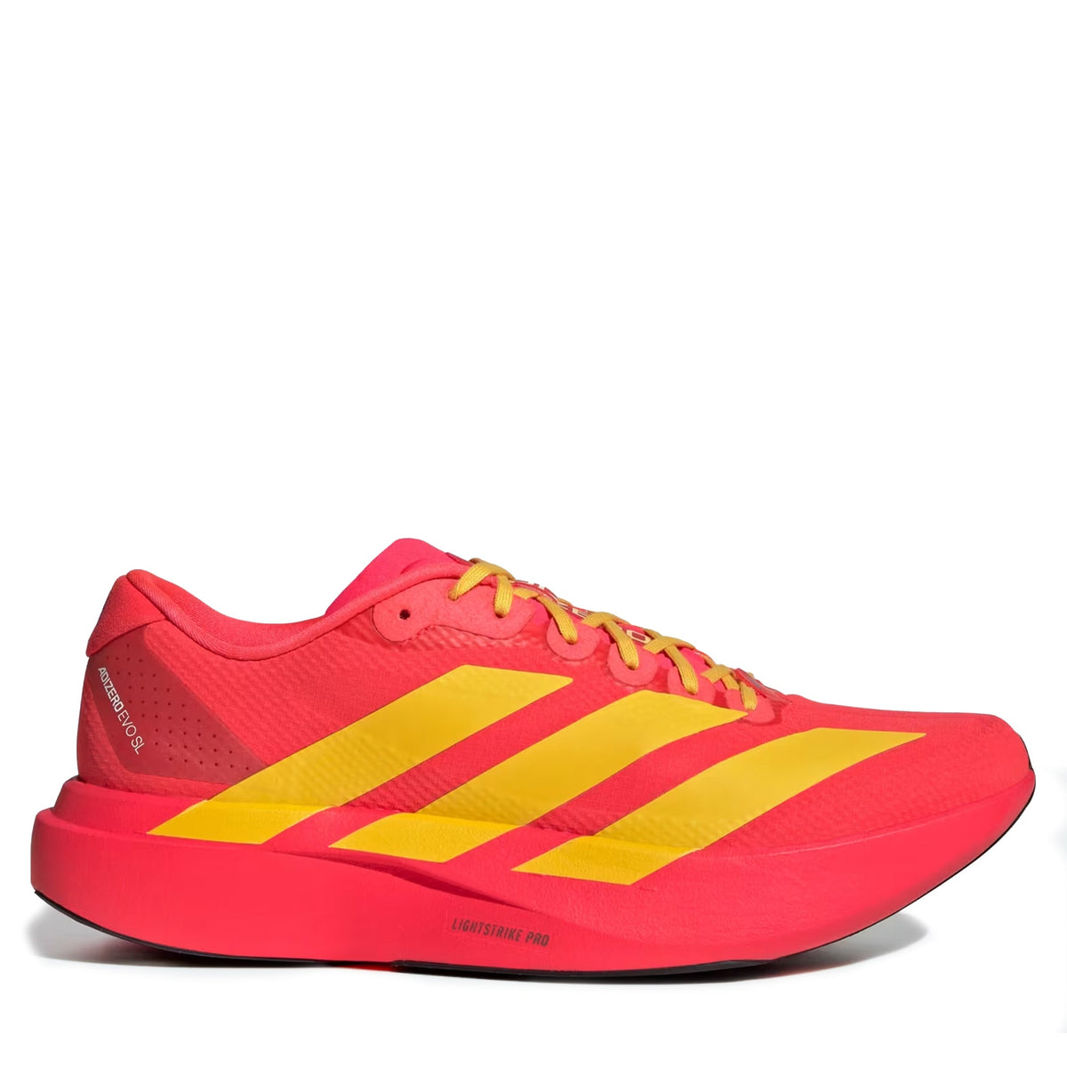 Men's Adidas Adizero Evo SL Woven - Lucid Red/Bold Gold/Semi Lucid Blue
