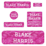 Camo School Labels Pack