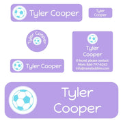 Multicolor Icon School Labels Pack