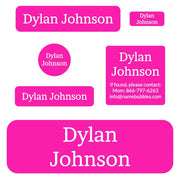 One Color School Labels Pack