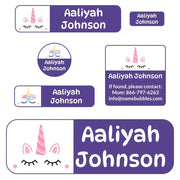 Unicorn School Labels Pack