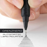 Pentel Orenz Nero Mechanical Drafting Pencil, Automatic Lead Advance, Black Barrel 