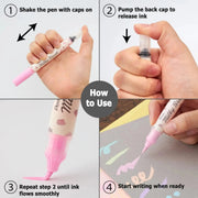 Pentel Arts Milky Brush Pen, 1-Pk, Pastel Ink Colors