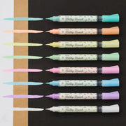 Pentel Arts Milky Brush Pen, 1-Pk, Pastel Ink Colors