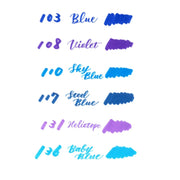 Pentel Arts Sign Pen Twin Brush, 6-Packs