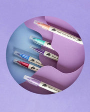 Pentel Arts Sign Pen Twin Brush, 6-Packs