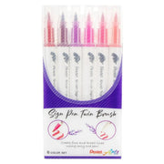 Pentel Arts Sign Pen Twin Brush, 6-Packs