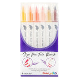 Pentel Arts Sign Pen Twin Brush, 6-Packs