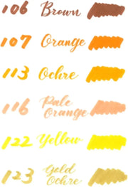 Pentel Arts Sign Pen Twin Brush, 6-Packs