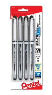 Pentel EnerGel NV Liquid Gel Pen, 0.7mm Metal Tip, Medium Line Capped