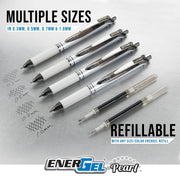 Pentel Writing Essentials 10 pack - 4 EnerGel gel pens, 2 Twist Erase III 0.7mm mechanical pencils, 2 Hi-Polymer block erasers, and 2 Hi-Polymer 0.7mm HB lead
