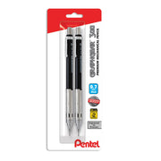 Pentel GraphGear 300 Mechanical Pencil, (0.7mm) Medium line, Assorted Barrels, 2-pk