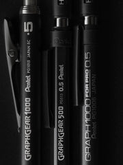 Pentel GraphGear 1000, Limited Black Edition, Drafting Mechanical Pencil (0.5mm), 1-Pk