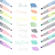  Pentel Illumina Flex Twin Tip Highlighter, 8 Asst. Colors, 8-Pk Box
