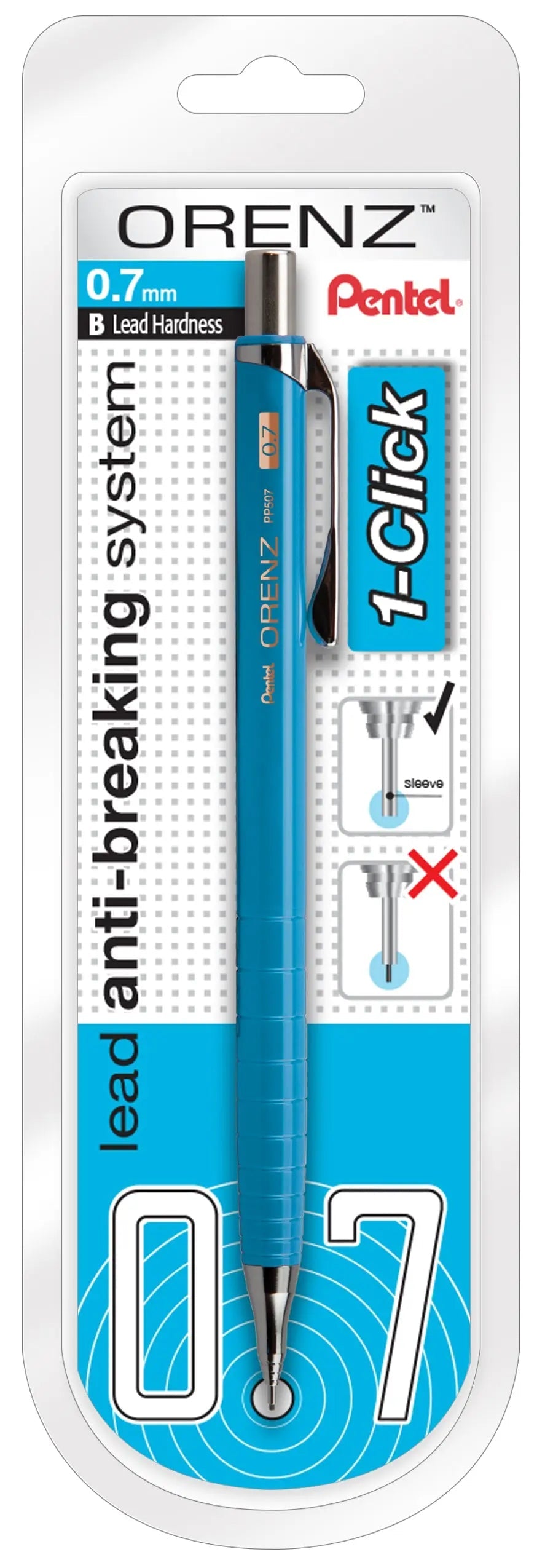 Pentel ORENZ 1-Click Mechanical Pencil, 1-pk