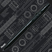 Pentel Orenz Nero Mechanical Drafting Pencil, Automatic Lead Advance, Black Barrel 
