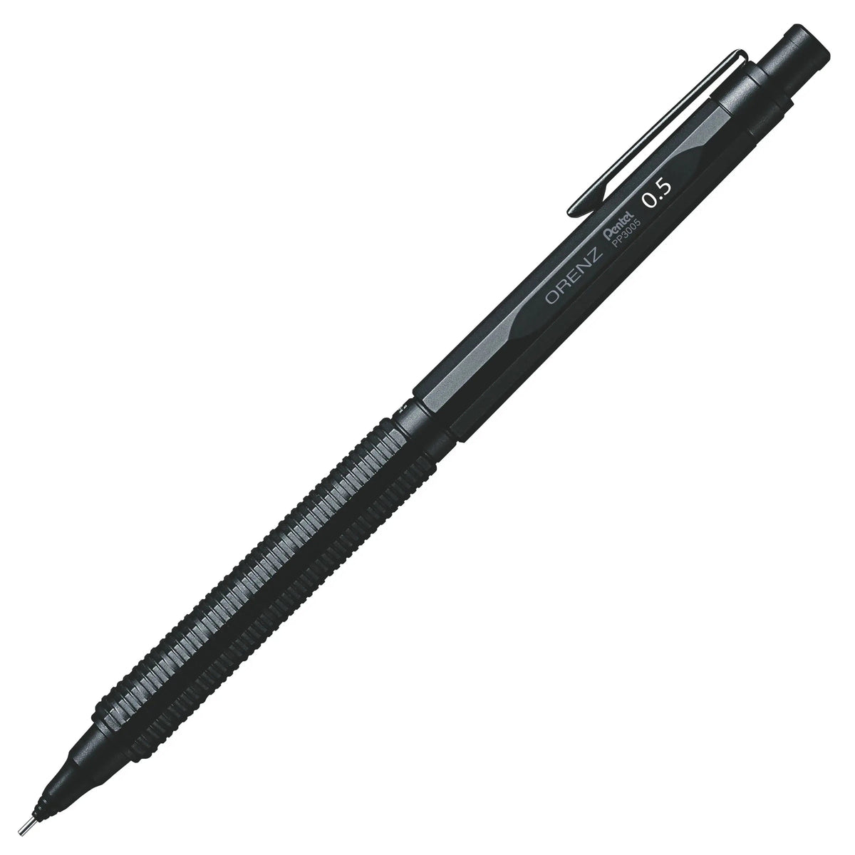 Pentel Orenz Nero Mechanical Drafting Pencil, Automatic Lead Advance, Black Barrel 