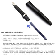 Pentel Tradio Fountain Pen, Medium Line, Metal Nib, Premium Classic Barrel Design, Smooth Writing