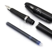 Pentel Tradio Fountain Pen, Medium Line, Metal Nib, Premium Classic Barrel Design, Smooth Writing