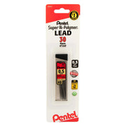 Pentel Super Hi-Polymer Lead Refill (0.5mm) Fine, 30 pcs/Tube, Assorted Packs