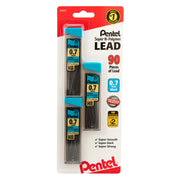 Pentel Super Hi-Polymer Lead Refill (0.7mm) Med, 30 pcs/Tube, Assorted Packs