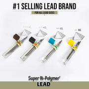 Pentel Super Hi-Polymer Lead Refill (0.9mm) Bold, 30 pcs/Tube, Assorted Packs