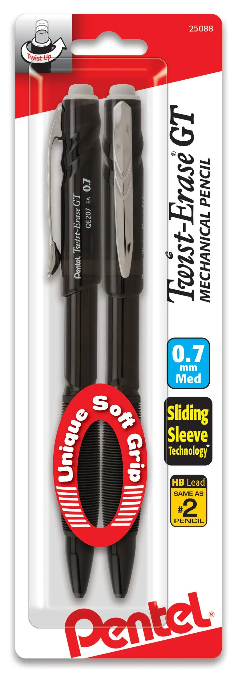 Pentel Twist-Erase GT 1-CLICK Mechanical Pencil Pack