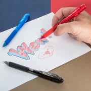 Pentel Wow! Retractable Ballpoint Pen, 1.0mm Medium Line, Assorted Colors, 5-Pk