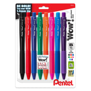 Pentel WOW! Retractable Ballpoint Pens, 8-Pack
