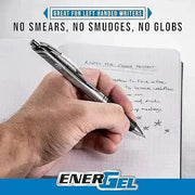 Pentel EnerGel RTX Retractable Liquid Gel Pen, (0.7mm) Medium Line, Metal Tip, Assorted Ink, 10-Pk
