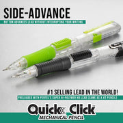 Pentel Note Taking Essentials 8 pack - 4 blue RSVP 0.7mm ballpoint pens, 2 Twin Checker Highlighters, 2 Quick Click 0.5mm Mechanical Pencils