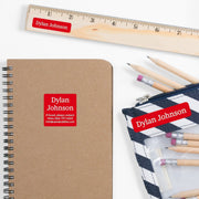One Color School Labels Pack