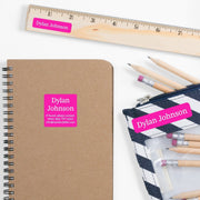 One Color School Labels Pack