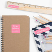 One Color School Labels Pack