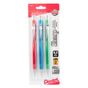 Pentel Sharp Mechanical Pencil, Metallic Barrels, Assorted Packs