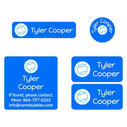 Multicolor Icon Sports Labels Pack