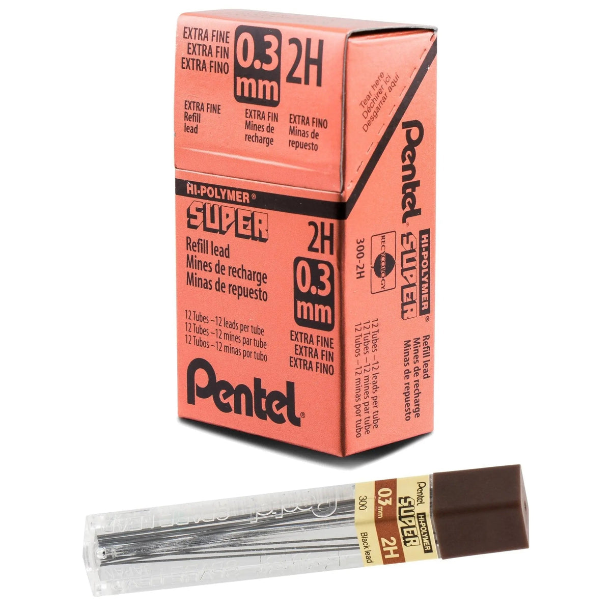 Super Hi-Polymer Lead, 0.3mm, 12 Pieces